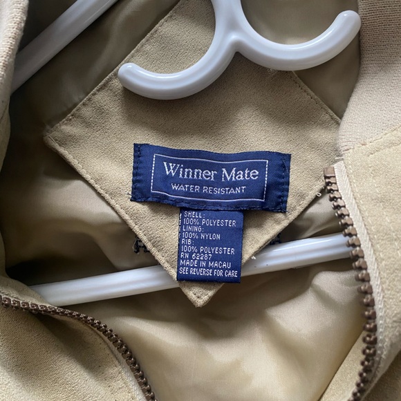 Beige Bomber Jacket - Picture 2 of 4